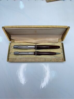 Parker 51 Fountain Pen and Pencil Set, Vintage.